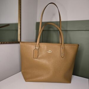 Coach Crossgrain Leather City Tote
